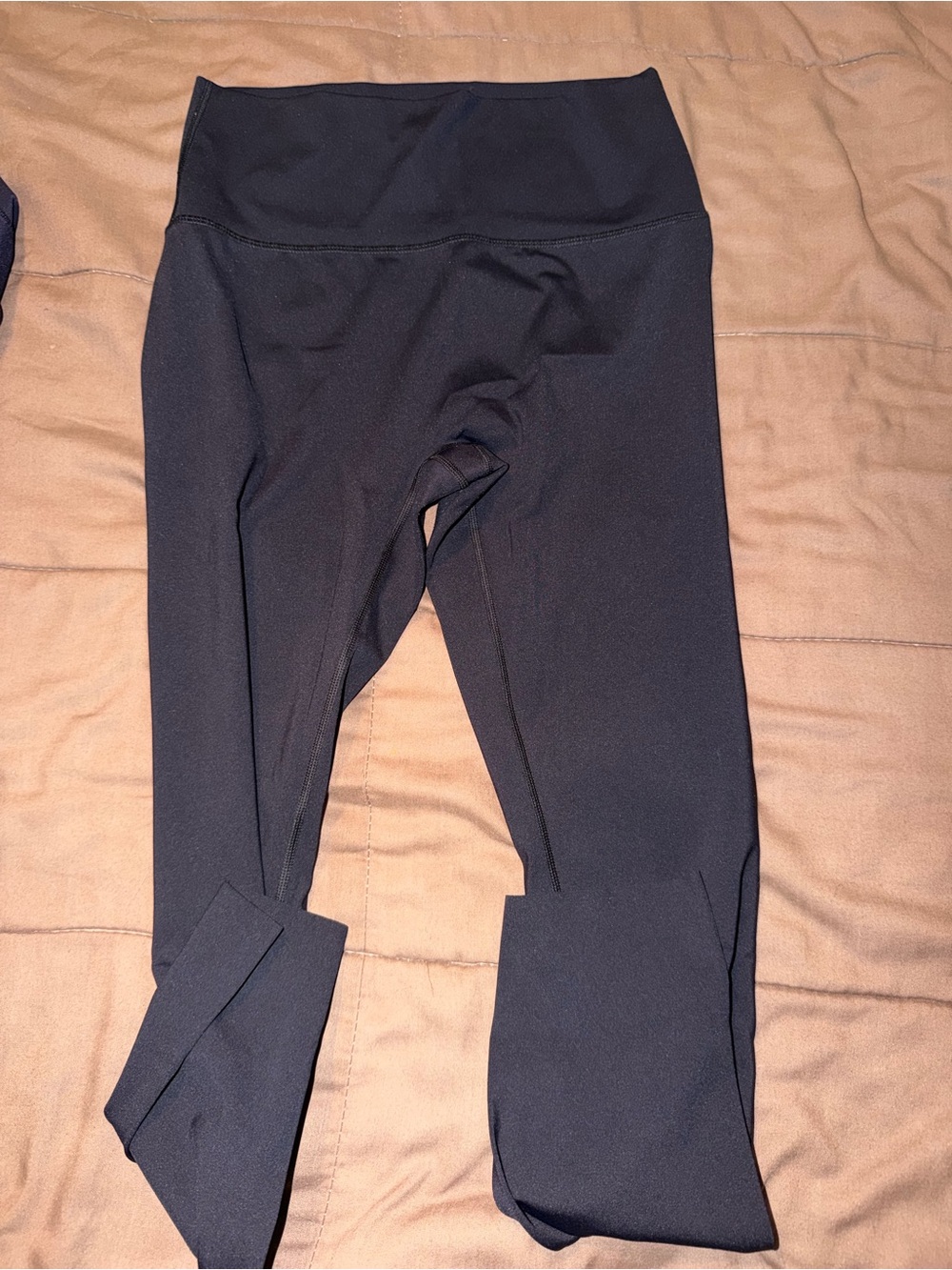 High-Waist Navy Blue Leggings